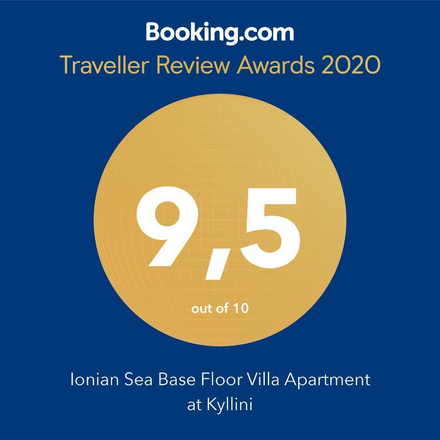Ionian Sea Base Floor Villa Apartment At Kyllini Kastron  Bagian luar foto