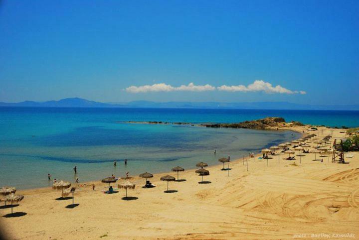 Ionian Sea Base Floor Villa Apartment At Kyllini Kastron  Bagian luar foto