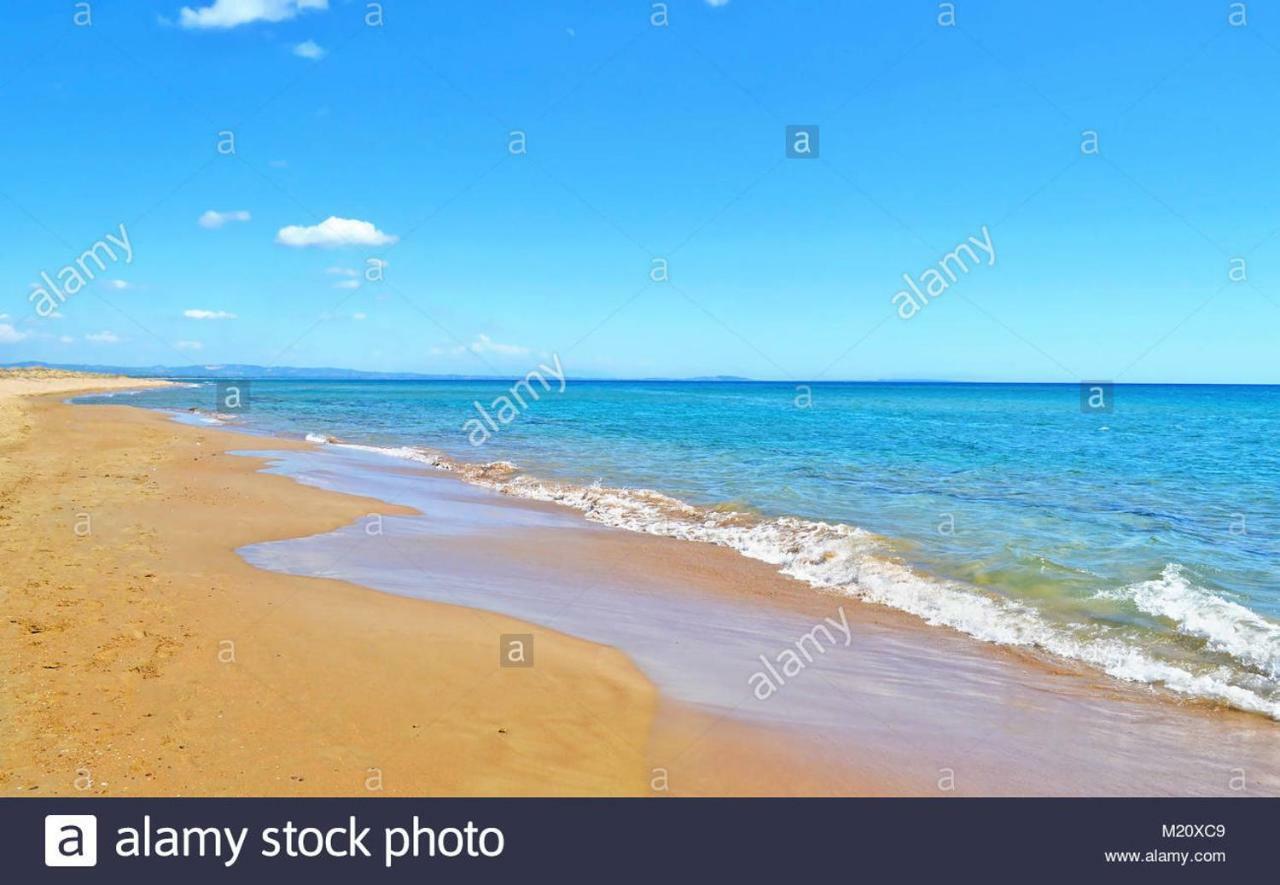 Ionian Sea Base Floor Villa Apartment At Kyllini Kastron  Bagian luar foto